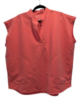 FIGS Coral Women’s Rafaela Oversized Scrub Top  Dental Nursing - Size Large
